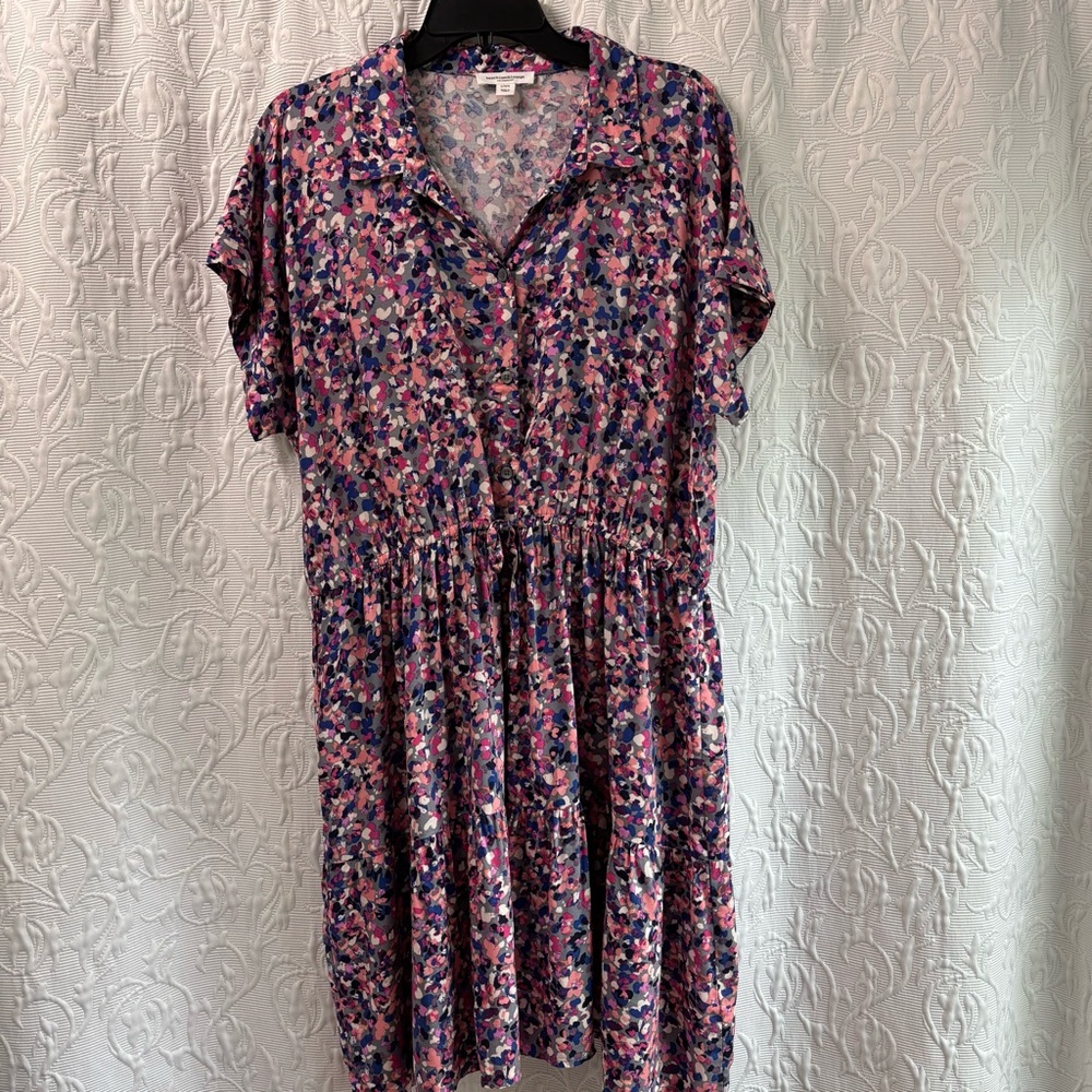 Beach Lunch Lounge Printed Dress size Large